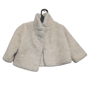 Cat & Jack Cream Fleece Kids Jacket Size 12 Months